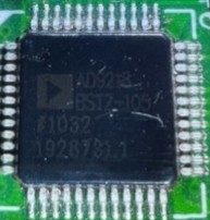 10-Bit Dual DAC, marked AD9218 BSZT-105 #1032 1928731.1