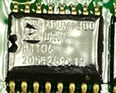 Amplifier, marked ADUM1300 BRWZ #1106 2054259.1