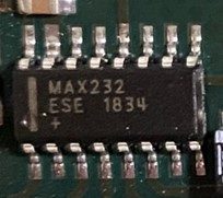 Multichannel RS-232 drivers/receivers with +5V power supply, marked MAX232 ESE 1834