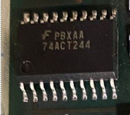 Octal buffer/line driver with 3-STATE outputs, marked PBXAA 74ACT244
