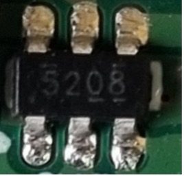 Synchronous step-down voltage regulator TPS565208 — photo