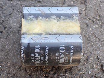 Electrolytic capacitor — photo