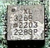 Accelerometer, marked XL 326B #2203 2283F