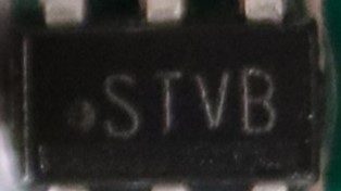 Voltage regulator, marked LM2842XMK-ADJL STVB