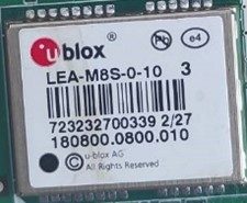 GNSS module, marked LEA-M8S-0-10