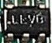 Low-Noise Linear Voltage Regulator, marked LP5907MFX-3.3/NOPB LLVB