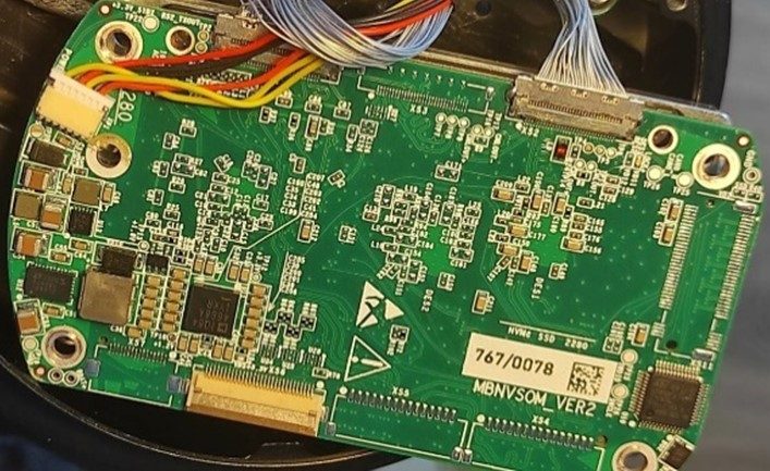 Aiming head control board — photo