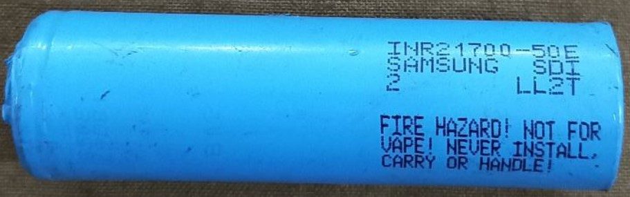 Power elements, marked INR21700-50E