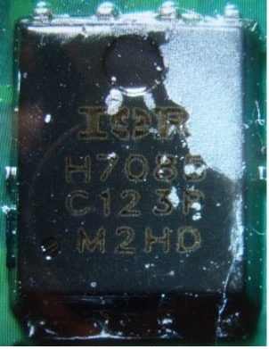 Power MOSFET, marked H7085 C123P M2HD