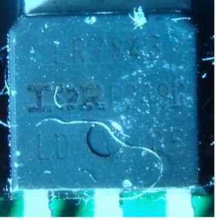 Power MOSFET, marked LR7843 R249D LD 05