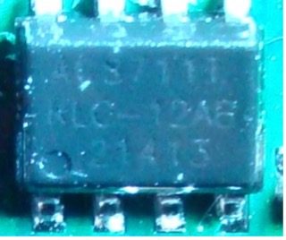 Hall-effect linear current sensor, marked ACS711T KLC-12AB 21413