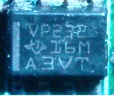 CAN bus transceiver, marked VP232 16M A3VT