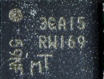 Memory chip, marked 3GA15 RW169 MT