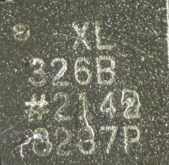 Accelerometer, marked XL 326B #2142 8287P