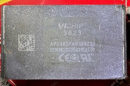 DC/DC converter, marked VICHIP 3623 AP0383PAR199211 DCM3623T36631C2T00