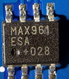 Comparator, marked MAX961 ESA +028