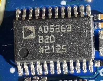 Digital Potentiometer, marked AD5263 B20 #2125