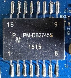 Databus Interface Transformer, marked PM-DB2754S 1515