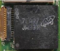Flash memory chip, marked 7ЕА97 JWB31 5B91