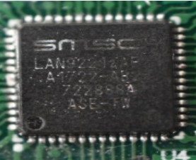 Full-featured single crystal controller, marked Ethernet 10/100 LAN9221zAB A1722-ABz 722888A ASE-FW