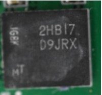 Attachment of memory, marked D9JRX 2НВ17 1GBK