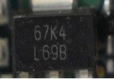 Voltage regulator, marked LM2937 67K4 L69B