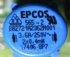 Throttle common mode, marked AC B82721A2362N001 17406-8P7