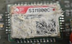 Miniature module, marked GSM/GPRS SIM800C