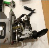 The engine is a single-cylinder, gasoline, four-stroke engine — photo