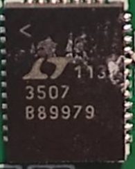 Voltage converter, marked 3507 В889979