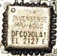 Inertial sensor, marked InvenSense MPU-6000 DFC030LA1 EL 2127 E