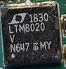 Step-down voltage converter, marked LT 1830 LTM8020 V N647 e4 MY