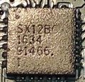 Low-power transceiver voltage, marked SX12BC 1634 31466
