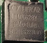 Voltage converter, marked LTM 4628Y N87305 2238 MY