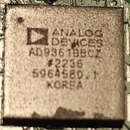 High performance radio frequency transmitter, marked AD9361BBCZ #2236 5964580