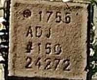 Low dropout linear regulator, marked 1755 ADJ #150 24272