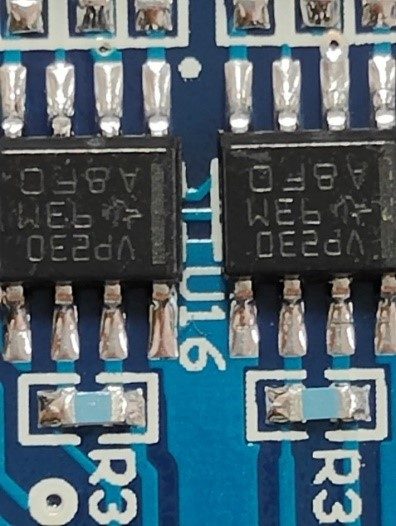 MOH-transistor VP230, marked 93M A8FO