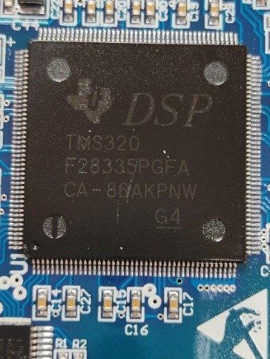 Real-time microcontroller with DSP connection manager, marked TMS320 F28335PGFA CA-86AKPNW