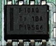 Synchronous step-down regulator, marked F10AQ P185 G4
