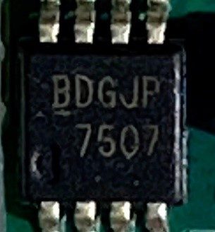 Integrated circuit, marked BDGJP 7507