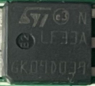 Voltage regulator, marked LF33A