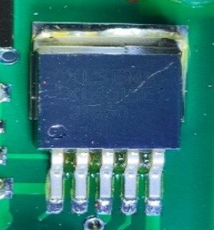 Step-down module with current and voltage regulation, marked XLSEMI XL4015-E1