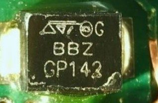 Diode, marked BBZ GP142