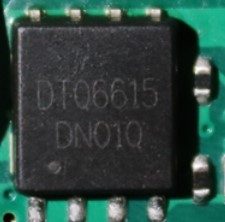 MOSFET transistor, marked DTQ6615