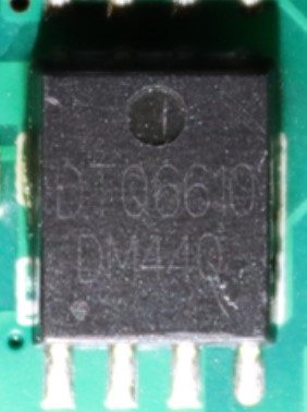 N-channel MOSFET transistor, marked DTQ6610