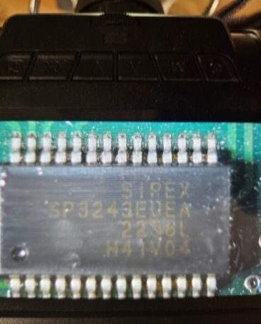 RS-232 driver chip, marked SIPEX SP 3243EUEA 2236L H41V04