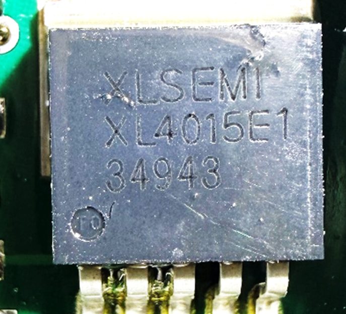 DC/DC converter, marked XLSEMI XL4015E1 34943