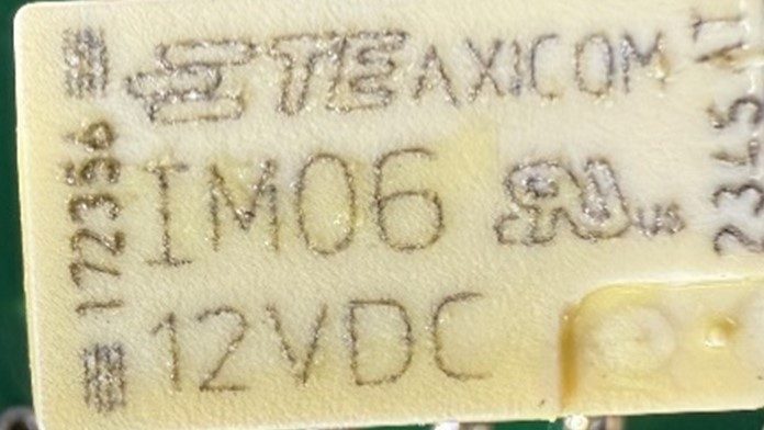 Signal relay, marked AXICOM IMO6 12VDC