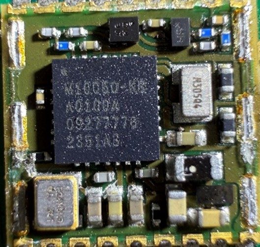 GNSS module, marked M10050-KB A0100A 09277776 2351A3